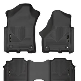 Husky Liners 19-21 Ram 2500/3500 Crew Cab Weatherbeater Black Front & 2nd Seat Floor Liners