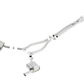 Borla 14-15 Camaro 3.6L V6 Single Split Rear Exit Touring Catback Exhaust