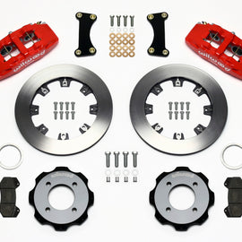 Wilwood Dynapro 6 Front Hat Kit 12.19in Red 2011 Fiesta