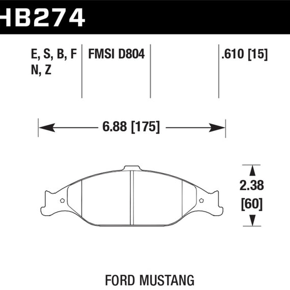 Hawk HP+ Street Brake Pads