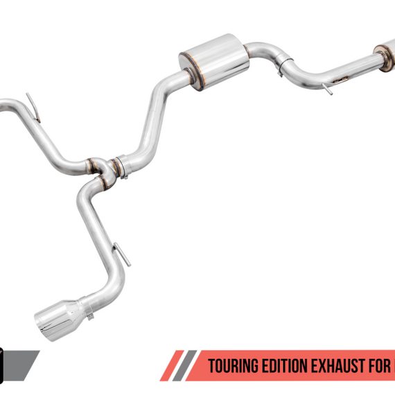 AWE Tuning Volkswagen GTI MK7.5 2.0T Touring Edition Exhaust w/Chrome Silver Tips 102mm