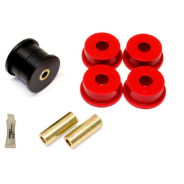 BMR 12-15 5th Gen Camaro Differential Mount Bushing Kit (Poly/Delrin Combo) - Black/Red