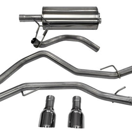 Corsa 2009-2018 Dodge Ram 1500 4.7L Quad/Crew Cab/Short Bed Polished Dual Exit Cat-Back Exhaust