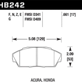 Hawk HP+ Street Brake Pads