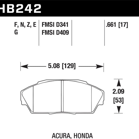 Hawk HP+ Street Brake Pads