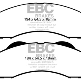 EBC 15+ Ford Expedition 3.5 Twin Turbo 2WD Extra Duty Front Brake Pads
