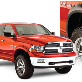 Bushwacker 09-18 Dodge Ram 1500 Fleetside Pocket Style Flares 4pc 67.4/76.3/96.3in Bed - Black