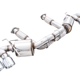 AWE Tuning 2020 Chevrolet Corvette (C8) Touring Edition Exhaust - Quad Chrome Silver Tips