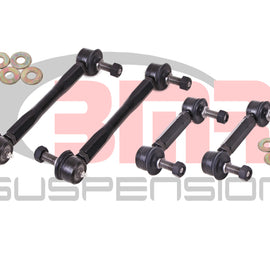 BMR 15-17 S550 Mustang Front and Rear Sway Bar End Link Kit - Black