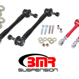 BMR 16-17 6th Gen Camaro Front and Rear Sway Bar End Link Kit - Red