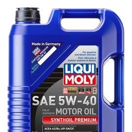 LIQUI MOLY 5L Synthoil Premium Motor Oil SAE 5W40