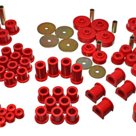 Energy Suspension 79-85 Toyota 4WD Pickup (Except T-100 & Tundra)  Red Hyper-Flex Master Bushing Set