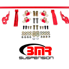 BMR 11-14 S197 Mustang Rear Hollow 25mm Adj. Sway Bar Kit w/ Bushings - Red