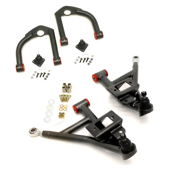 BMR 93-02 F-Body Upper And Lower A-Arm Kit - Black Hammertone