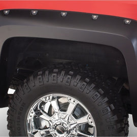 Bushwacker 14-18 Chevy Silverado 1500 Fleetside Pocket Style Flares 2pc 69.3in Bed - Black