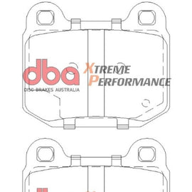 DBA 03-06 EVO / 04-09 STi / 03-07 350Z Track Edition/G35 w/ Brembo XP650 Rear Brake Pads