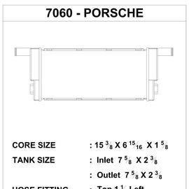 CSF Porsche Cayman/Boxster/Carrera (991/981) Auxiliary Center Radiator