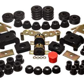 Energy Suspension 73-80 Chev/GMC 4WD w/Aftermarket Front Springs Black Hyper-Flex Master Bushing Set