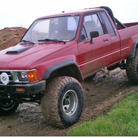 Bushwacker 84-88 Toyota Extend-A-Fender Style Flares 4pc Compatible w/ Domestic Bed - Black