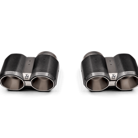 Akrapovic 2021+ BMW G87 M2, G80 M3 &amp; G82 M4 Octagonal Carbon Design Tail Pipe Set