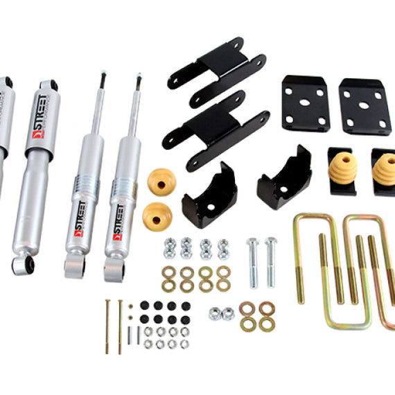 Belltech 2015 GM Colorado/Canyon Ext Cab Short Bed Lowering Kit w/ND II Shocks - 0-3in F/4in R Drop