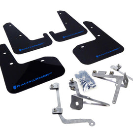 Rally Armor 11-14 Subaru WRX/STI (Sedan Only) Black UR Mud Flap w/Blue Logo