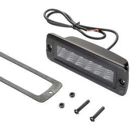 Hella Universal Black Magic 6 L.E.D. Flush Mount Mini Light Bar - Flood Beam