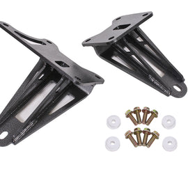 BMR 11-17 S197 Mustang Motor Mount Brackets - Black Hammertone