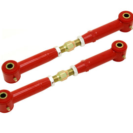 BMR 10-15 5th Gen Camaro Rear Adj. Toe Rods (Polyurethane) - Red