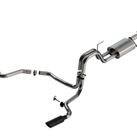 Borla 21-22 F-150 Powerboost 3.5L V6 2WD & 4WD 4DR 3in, 2.25in S-TYPE Catback w/ Black Chrome Tips