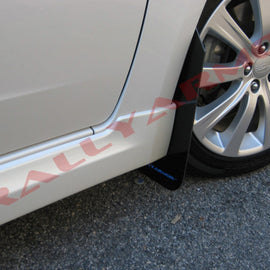 Rally Armor 08-10 Subaru WRX / 08-11 Impreza 2.5i (Hatch/Sedan) Black UR Mud Flap w/Blue Logo