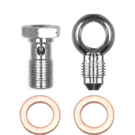 Wilwood Banjo Fitting Kit -3 male to 10mm-1.00 Banjo Bolt & Crush Washers (1 qty)