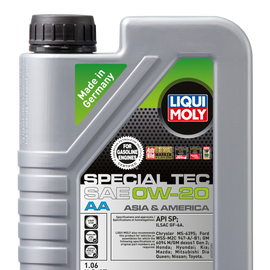 LIQUI MOLY 1L Special Tec AA Motor Oil SAE 0W20