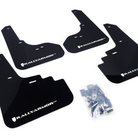 Rally Armor 05-09 Subaru Legacy / Outback Black UR Mud Flap w/White Logo