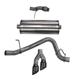 Corsa 2015-2020 ack Exhaust Sport 3in Single Side Twin Black 4in Tips 2015 Chevy Tahoe/GMC Yukon