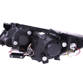 ANZO 2011-2013 Kia Optima Projector Headlights w/ Halo Black (CCFL)