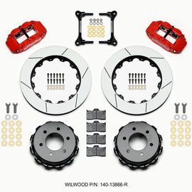 Wilwood Narrow Superlite 4R RearTruck Kit 14.25in Red 2012-Up Ford F150 (6 lug)