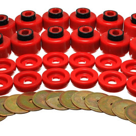 Energy Suspension Body Mount Set - Red