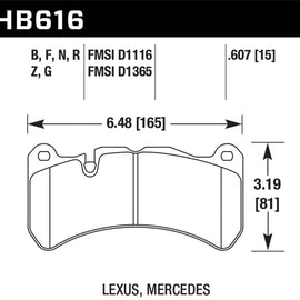 Hawk 13-14 Ford Mustang GT500 HPS 5.0 Street Front Brake Pads