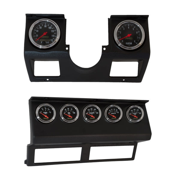 Autometer 87-96 Jeep Wrangler YJ 7pc Direct-Fit Dash Gauge Kit