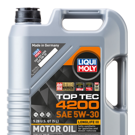 LIQUI MOLY 5L Top Tec 4200 New Generation Motor Oil SAE 5W30