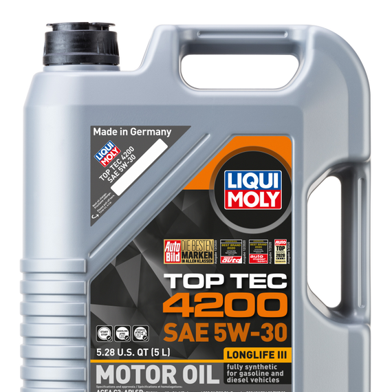 LIQUI MOLY 5L Top Tec 4200 New Generation Motor Oil SAE 5W30