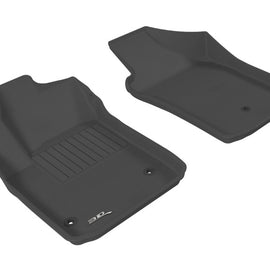 3D MAXpider 2012-2019 Fiat 500/500E Kagu 1st Row Floormat - Black