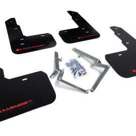 Rally Armor 17-22 Honda Civic Type R Black UR Mud Flap w/Red Logo