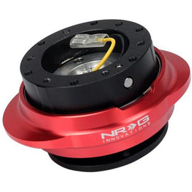 NRG Quick Release Kit - Black Body/ Red Oval Ring