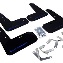 Rally Armor 13-17 Subaru BRZ/Toyota FR-S Black UR Mud Flap w/Blue Logo