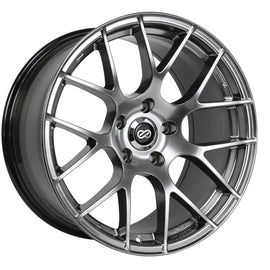Enkei Raijin 18x8.5 35mm Offset 5x114.3 Bolt Pattern 72.6 Bore Diameter Hyper Silver Wheel