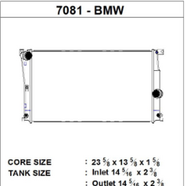 CSF BMW 2 Seires (F22/F23) / BMW 3 Series (F30/F31/F34) / BMW 4 Series (F32/F33/F36) A/T Radiator