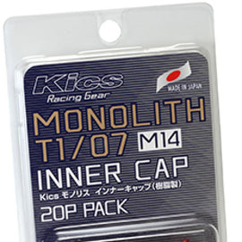 Project Kics M14 Monolith Cap - Red (Only Works For M14 Monolith Lugs) - 20 Pcs