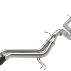 aFe Takeda 2-1/2in to 3in SS-304 Cat-Back Exhausts w/ Black Tip 13-17 Hyundai Veloster L4-1.6L
